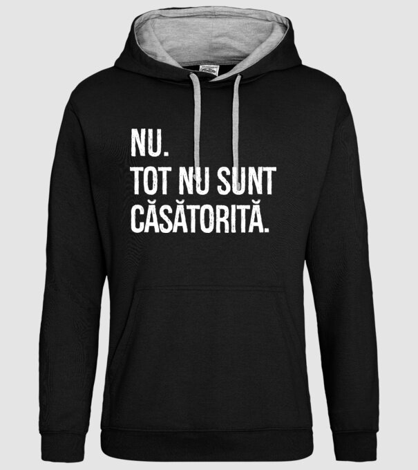 nu. tot nu sunt căsătorită. model negru pe tricou