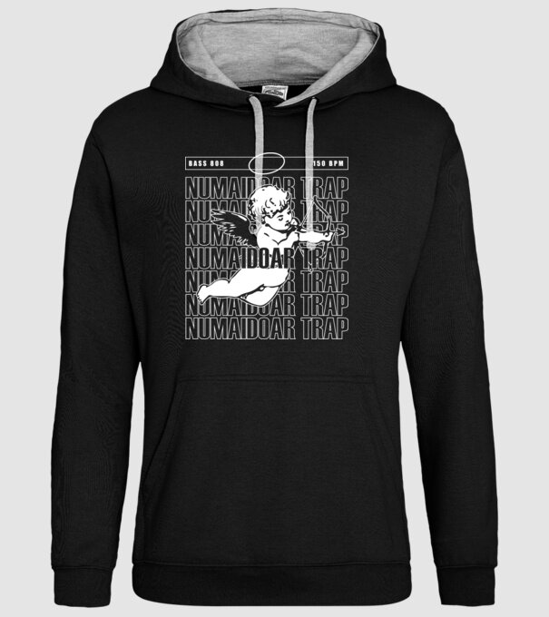 numaidoar trap model negru pe tricou
