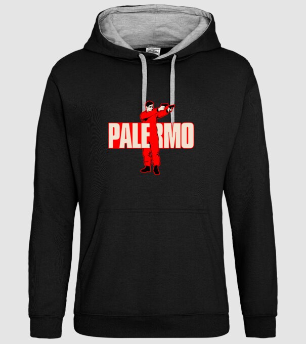 palermo la casa de papel model negru pe tricou