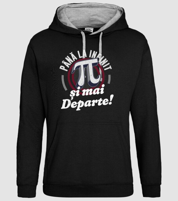 Până la infinit și mai departe! model negru pe tricou