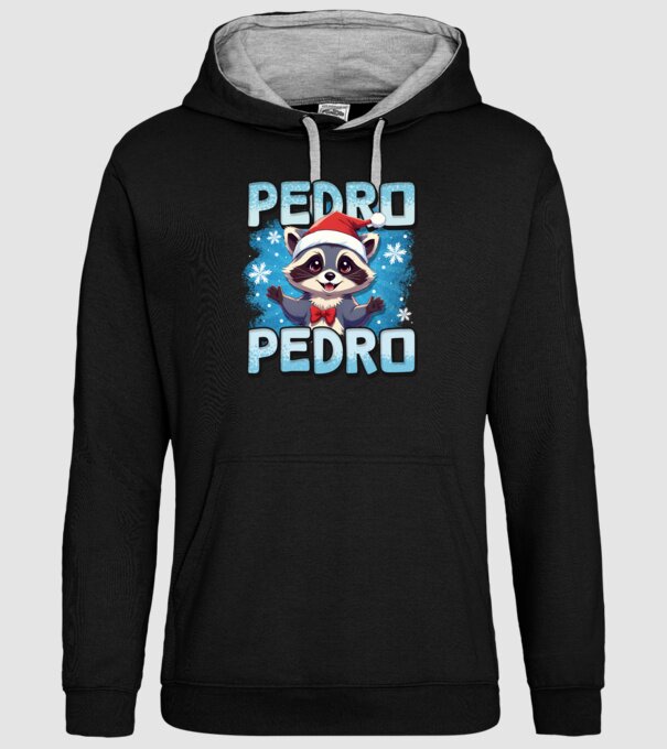 Pedro pedro retro xmas model negru pe tricou