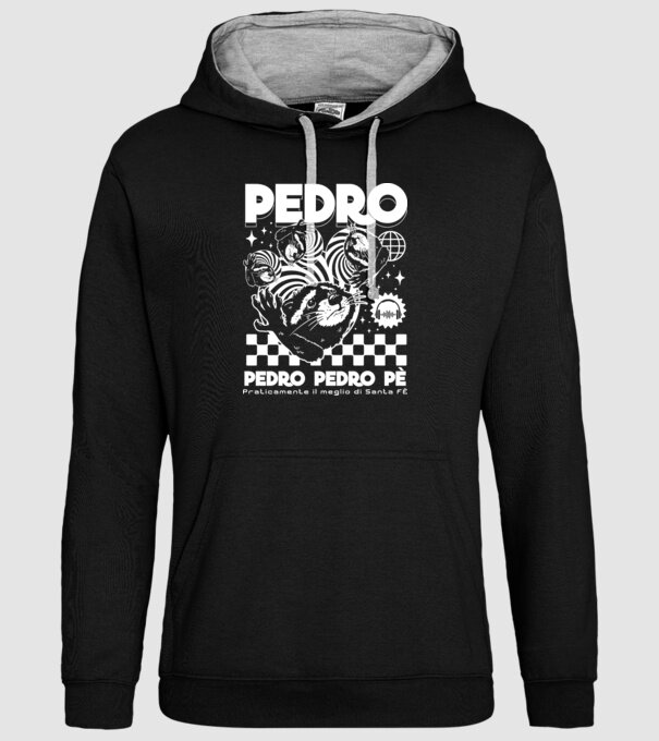 Pedro techno model negru pe tricou