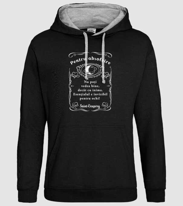 pentru absolvire model negru pe tricou