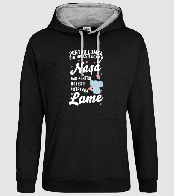 Pentru lumea din jur ești doar o nașă, dar pentru noi ești întreaga lume model negru pe tricou
