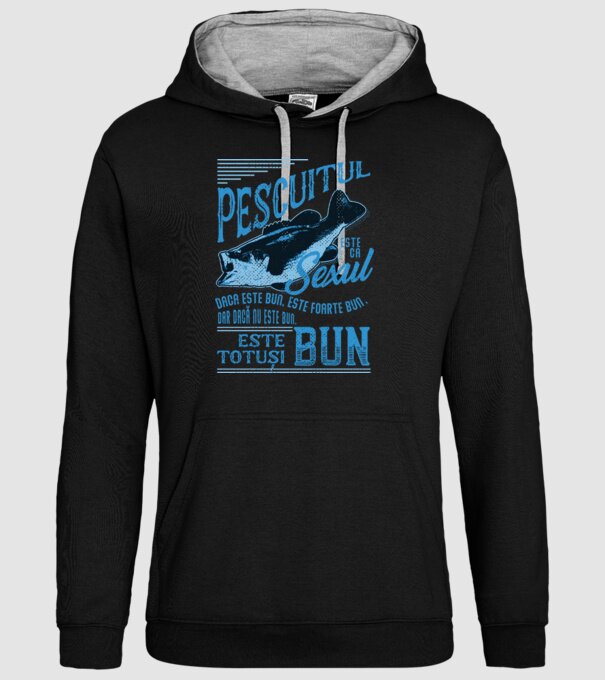 pescuitul este ca sexul, dacă este bun, este foarte bun, dar dacă nu este bun, este totuși bun model negru pe tricou