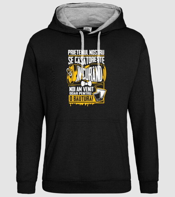 Prietenul nostru se căsătorește în curând model negru pe tricou