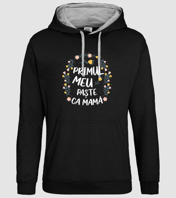 Primul meu Paște ca mamă model negru pe tricou