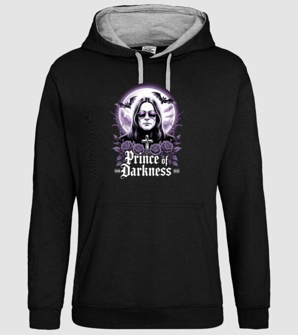 Prince of Darkness model negru pe tricou