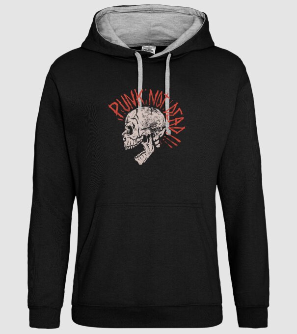Punk Not Dead model negru pe tricou