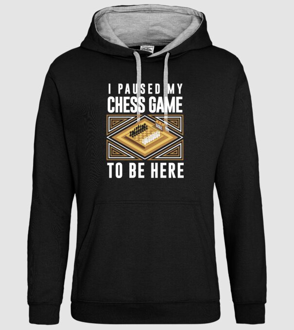 Pused my chess game model negru pe tricou