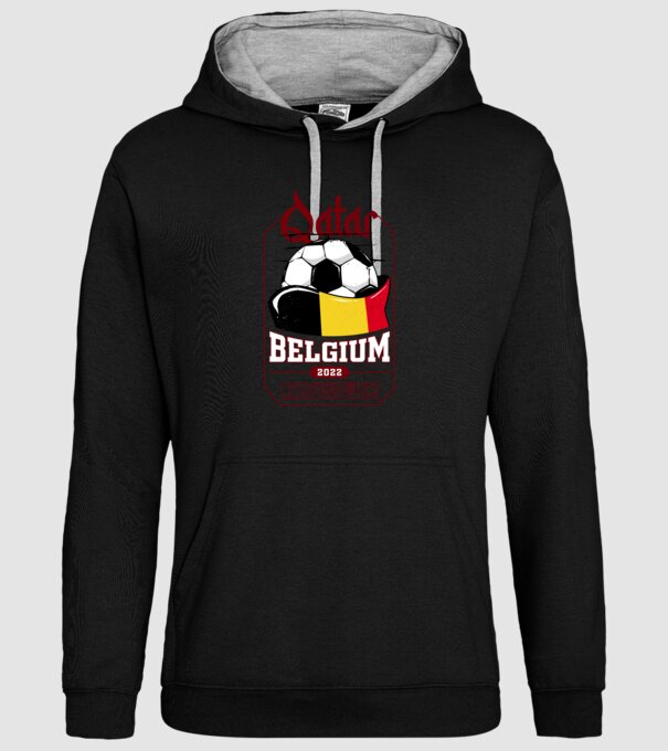 Qatar teams Belgium model negru pe tricou