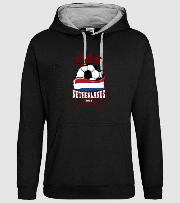 Qatar teams Netherlands model negru pe tricou