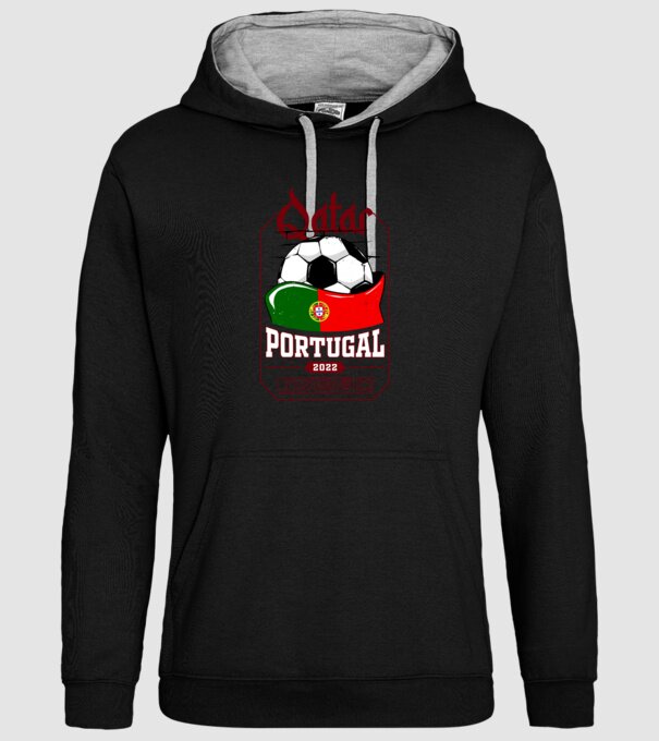 Qatar teams Portugal model negru pe tricou