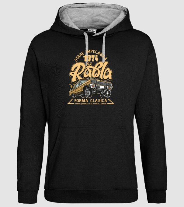 Rablă 1975 model negru pe tricou