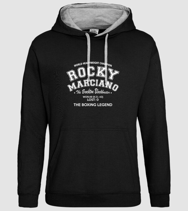 Rocky Marciano model negru pe tricou