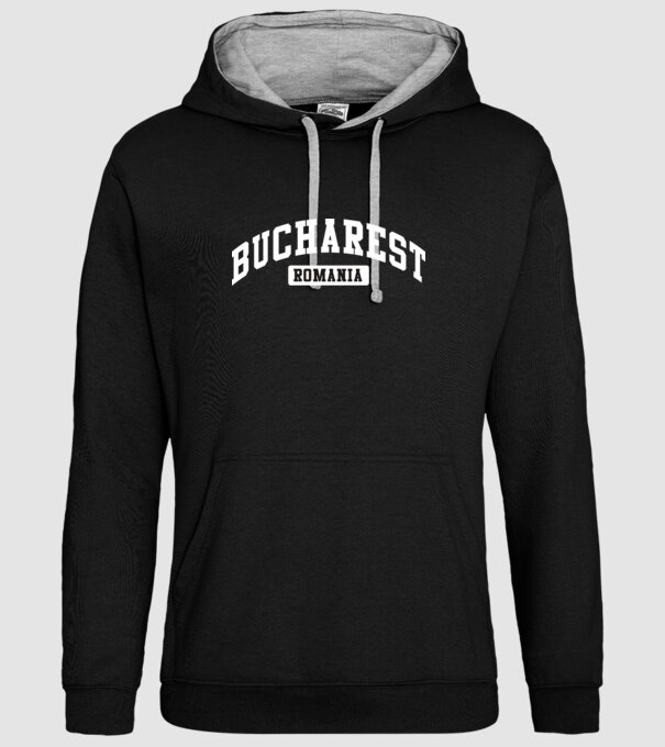 România Bucharest sport model negru pe tricou