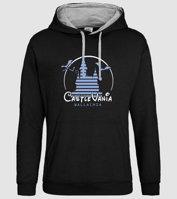România CastleVania model negru pe tricou