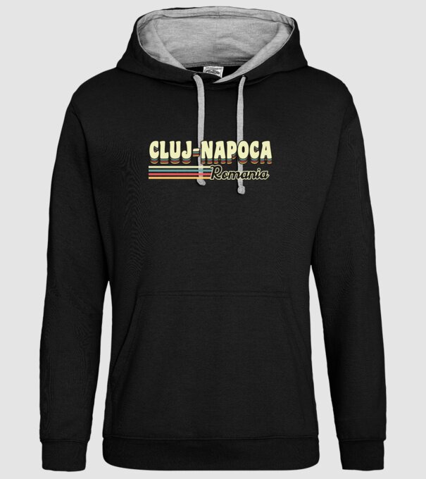 România Cluj-Napoca model negru pe tricou