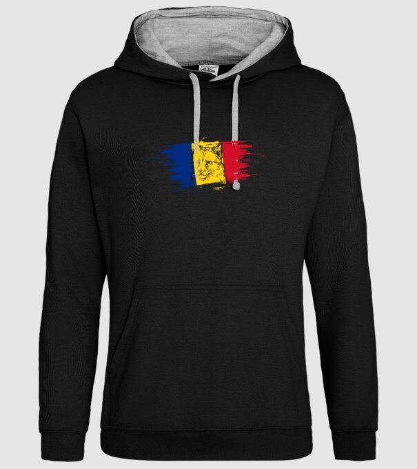 romania eurasian lynx model negru pe tricou