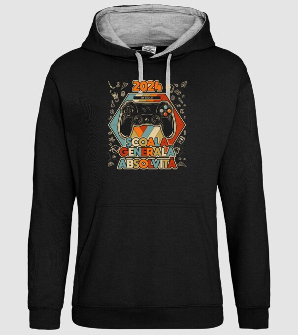școala generală școala generală model negru pe tricou
