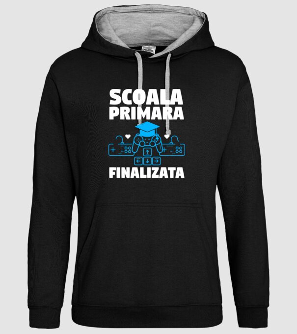 Scoala Primara Finalizata model negru pe tricou