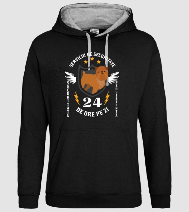 serviciu de securitate - securitate - persistență - 24 de ore pe zi model negru pe tricou