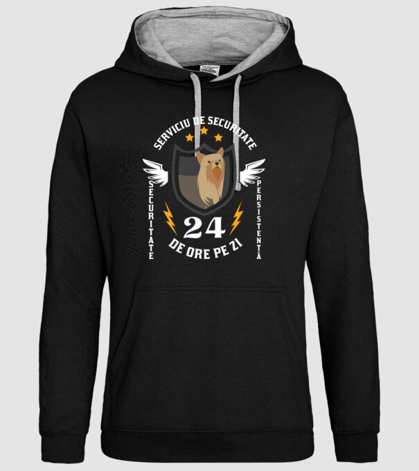 serviciu de securitate - securitate - persistență - 24 de ore pe zi model negru pe tricou