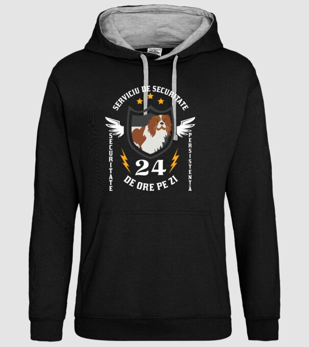 serviciu de securitate - securitate - persistență - 24 de ore pe zi model negru pe tricou