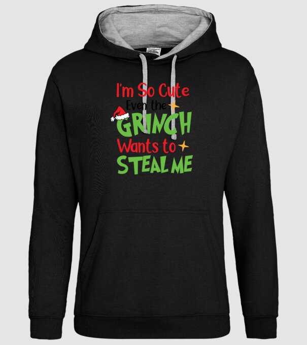 So cute Grinch model negru pe tricou