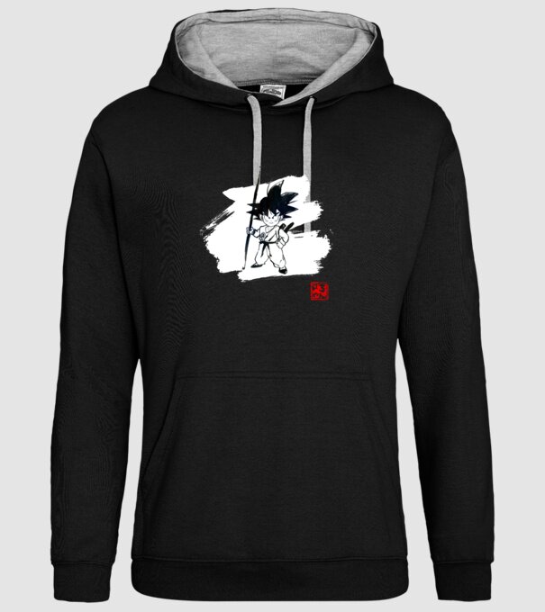 son goku art model negru pe tricou