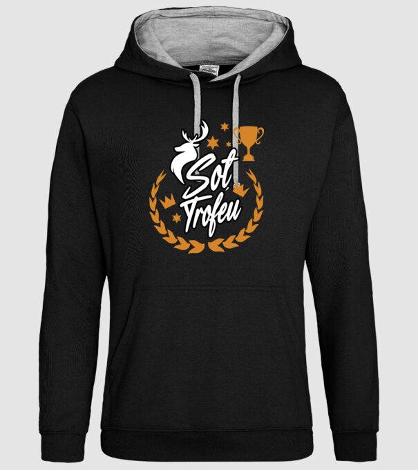 Soț trofeu model negru pe tricou