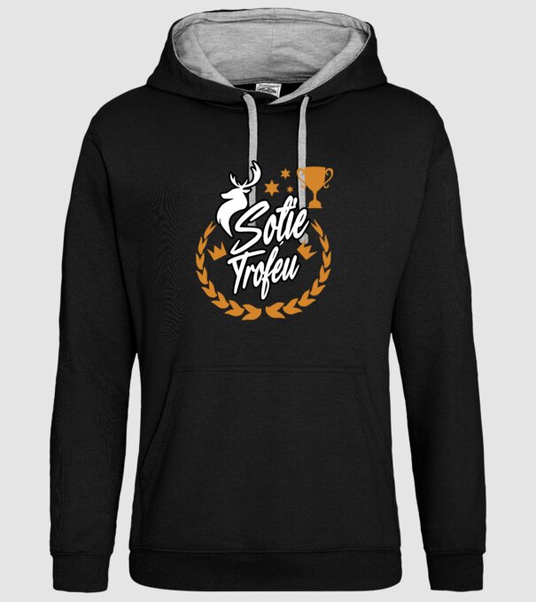 Soție trofeu model negru pe tricou