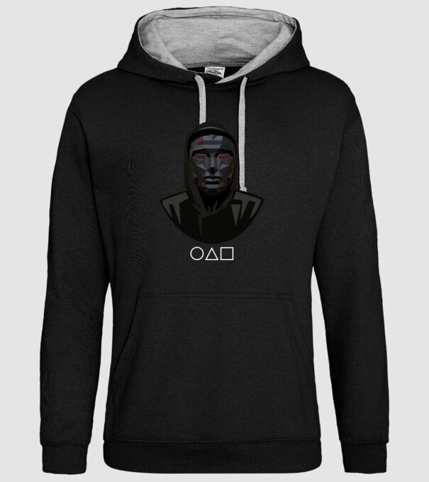 squid game boss model negru pe tricou
