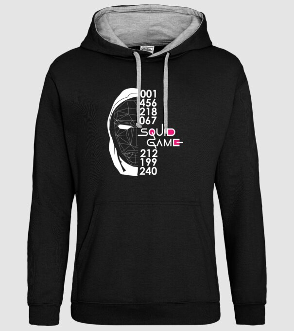 squid game numbers model negru pe tricou