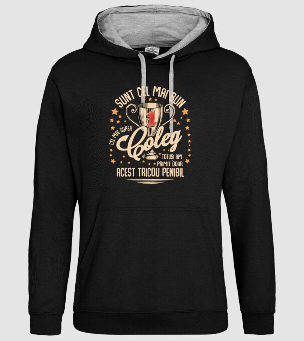 sunt cel mai bun coleg model negru pe tricou