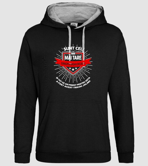 sunt cel mai tare snowboarder_D2055572 model negru pe tricou