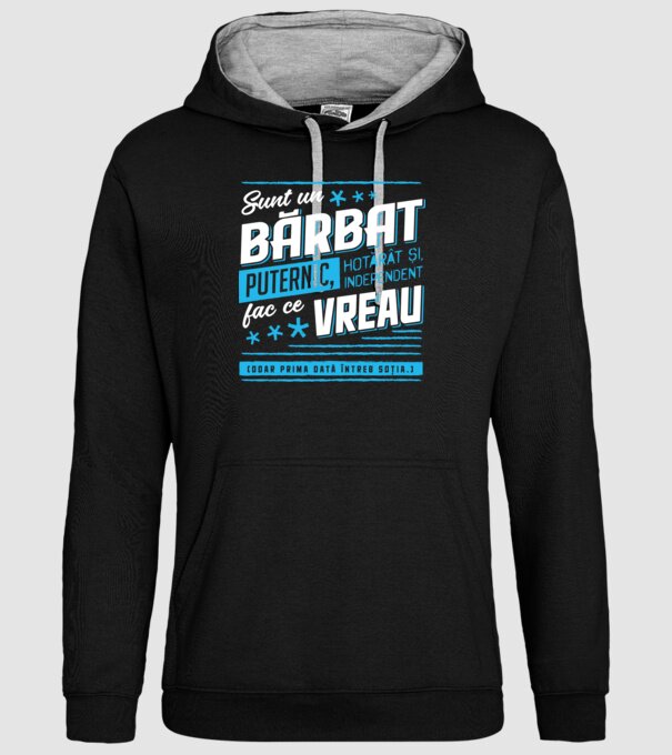 Sunt un bărbat puternic model negru pe tricou
