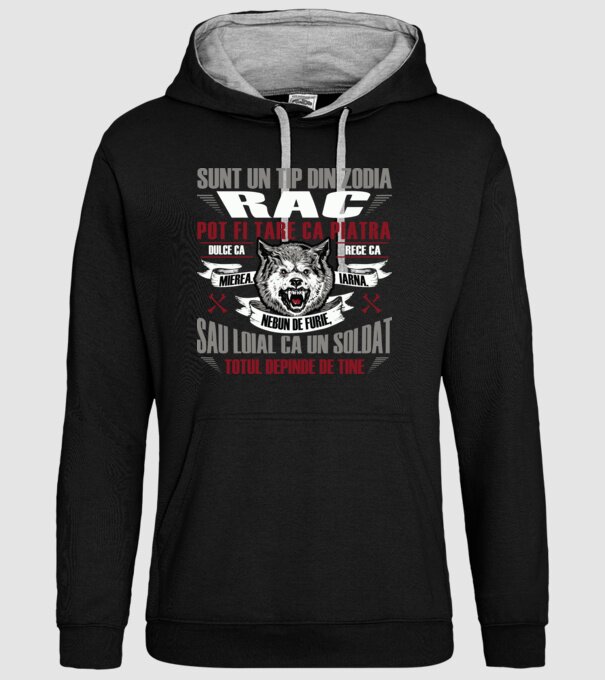 Sunt un tip din zodia Rac model negru pe tricou
