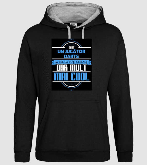 sunt un jucător darts, la fel ca toți ceilalți, dar mult mai cool model negru pe tricou
