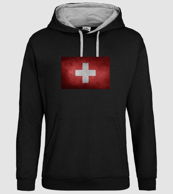 SWITZERLAND model negru pe tricou