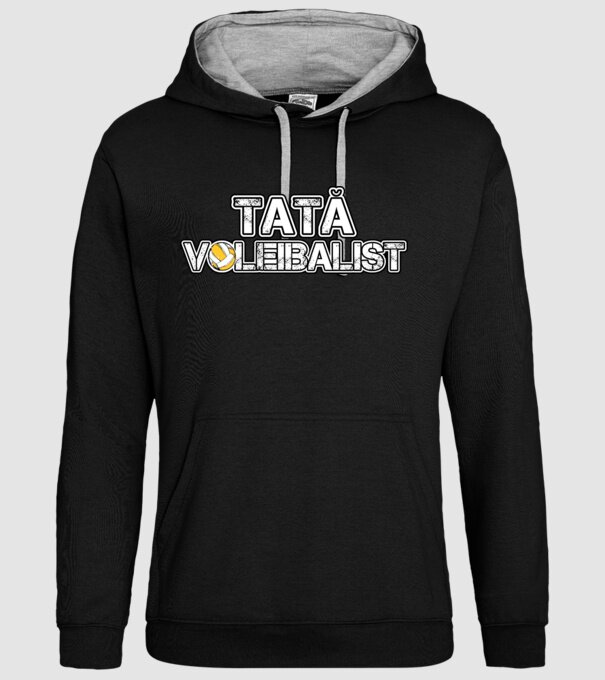 tată voleibalist model negru pe tricou