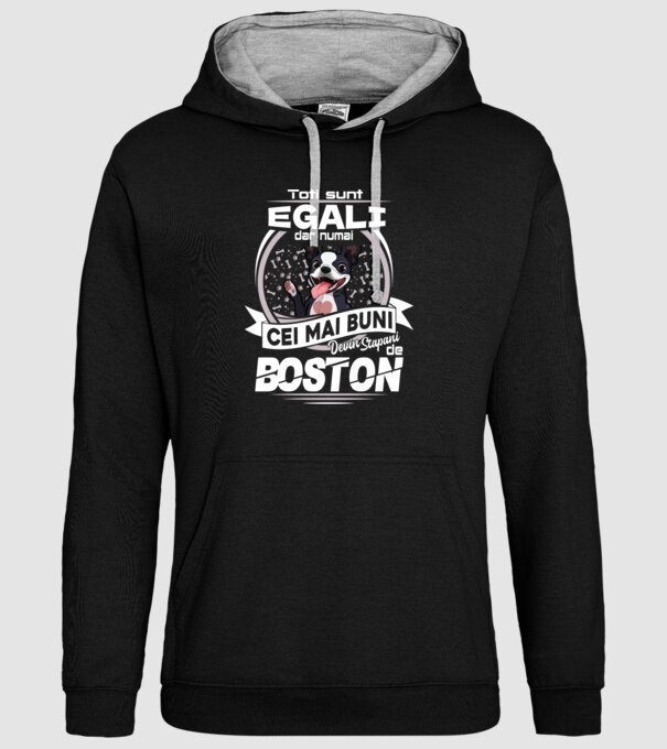 Toți sunt egali, dar numai cei mai buni devin stăpâni de boston lght model negru pe tricou