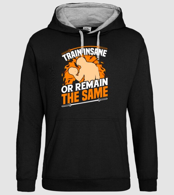 Train insane model negru pe tricou