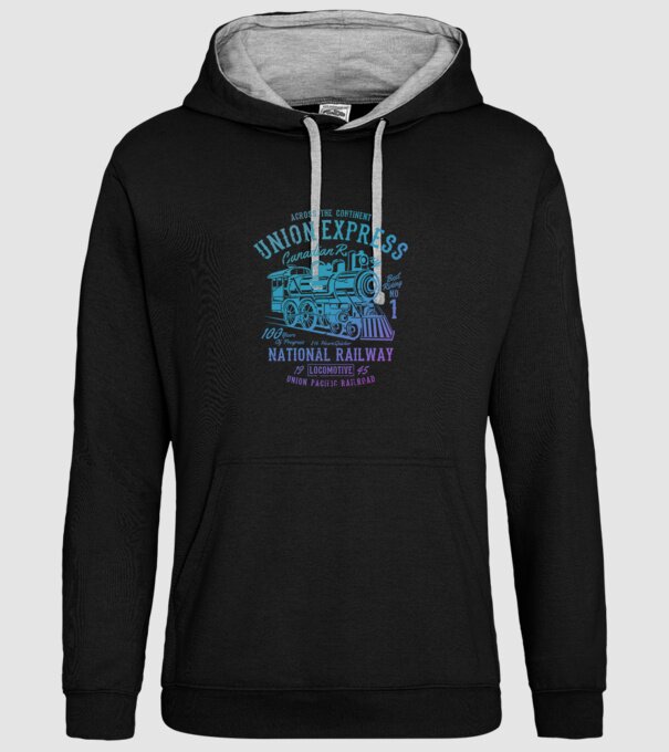 Trenuri model negru pe tricou