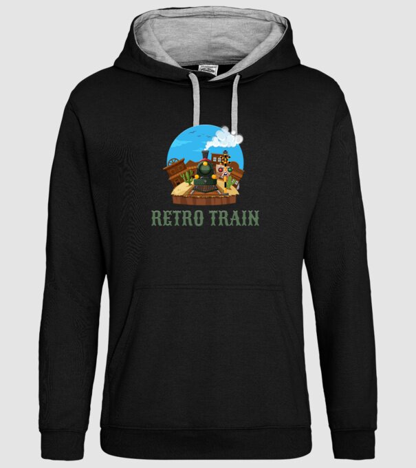 Trenuri model negru pe tricou