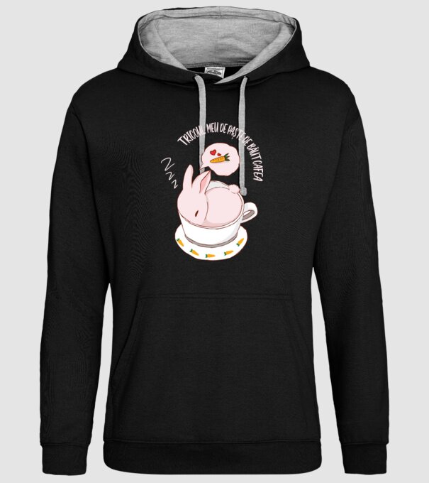 tricoul meu de Paște de băut cafea model negru pe tricou