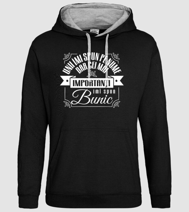 Unii îmi spun pe nume, dar cei mai importanți îmi spun bunic model negru pe tricou
