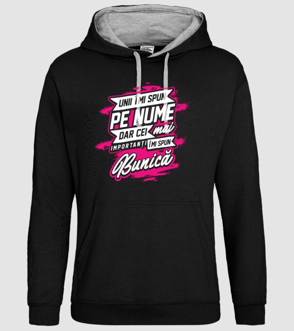 Unii îmi spun pe nume, dar cei mai importanți îmi spun bunică model negru pe tricou