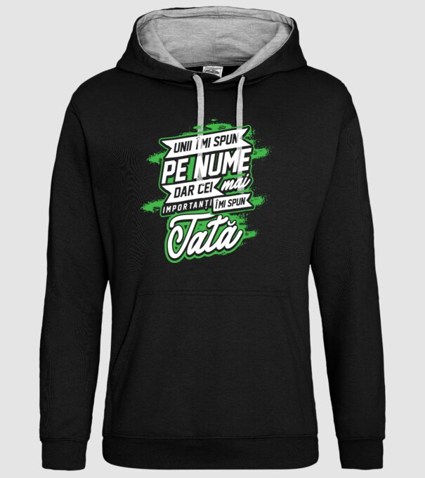 Unii îmi spun pe nume, dar cei mai importanți îmi spun tată model negru pe tricou