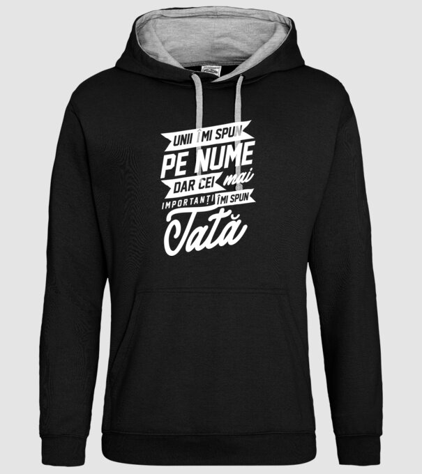 Unii îmi spun pe nume, dar cei mai importanți îmi spun tată model negru pe tricou